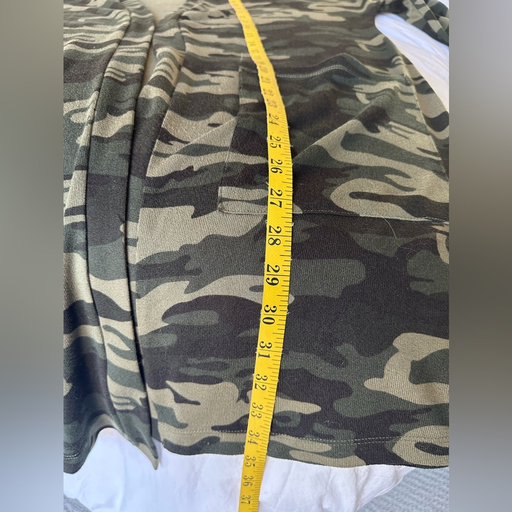 Sanctuary open front camo knit cardigan, size large - Picture 8 of 11